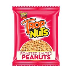 TROPNUTS ROASTED SALTED PEANUTS 12X50G - Bulkbox Wholesale