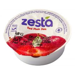 ZESTA RED PLUM JAM TUBS 100X20G - Bulkbox Wholesale