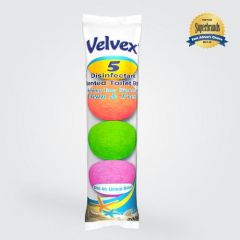 VELVEX DISINFECTANT BALLS 5 COLORED 12X5 BALLS - Bulkbox Wholesale