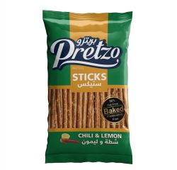 PRETZO PRETZEL STICKS CHILI & LEMON 18X50G - Bulkbox Wholesale