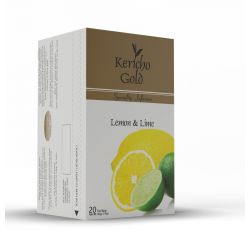 KERICHO GOLD SPECIALITY INFUSIONS LEMON & LIME ENVELOPE TEA BAGS 6X20'S - Bulkbox Wholesale