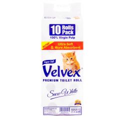 VELVEX 2PLY TOILET TISSUE UNWRAPPED 4X10S' - Bulkbox Wholesale