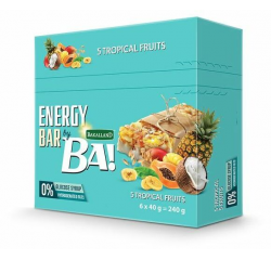 BAKALLAND - BA! ENERGY BAR 5 TROPICAL FRUITS 25X40G - Bulkbox Wholesale