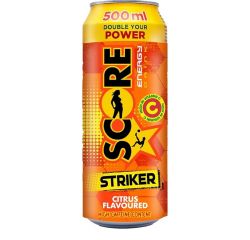 SCORE ENERGY DRINK STRIKER CITRUS 12X500ML - Bulkbox Wholesale