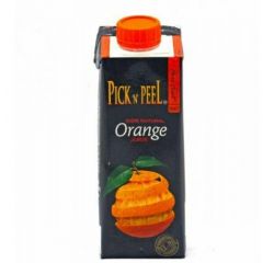 PICK N PEEL PURE FRUIT JUICE TETRA ORANGE 12X250ML - Bulkbox Wholesale