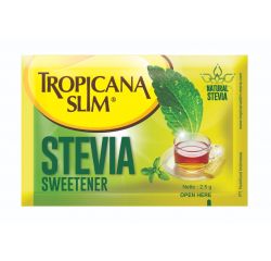 TROPICANA SLIM CHROMIUM SWEETENER STEVIA (FREE SAMPLE) 10X2.5G - Bulkbox Wholesale