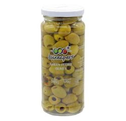 LUXEAPERS PITTED GREEN OLIVES 3X345G - Bulkbox Wholesale