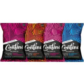 CONFINI LIQUORICE ASSORTED DUSTED BELTS 75G - Bulkbox Wholesale