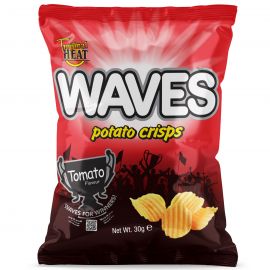 TROPICAL HEAT WAVES CRISPS TOMATO 30G - Bulkbox Wholesale