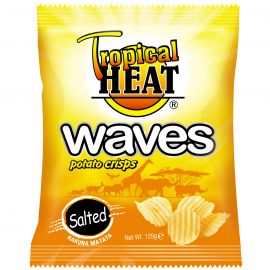 TROPICAL HEAT WAVES CRISPS SALTED 125G - Bulkbox Wholesale
