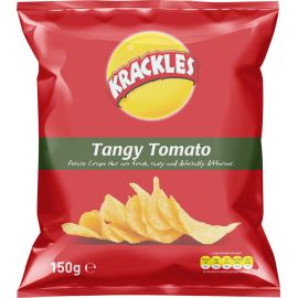 KRACKLES POTATO CRISPS TANGY TOMATO 125G - Bulkbox Wholesale