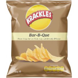 KRACKLES POTATO CRISPS BAR-B-QUE 30G - Bulkbox Wholesale