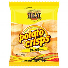 TROPICAL HEAT POTATO CRISPS SALTED 400G - Bulkbox Wholesale