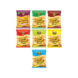 TROPICAL HEAT POTATO CRISPS ASSORTED 100G - Bulkbox Wholesale