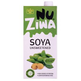 NUZIWA SOYA MILK UNSWEETENED 1L - Bulkbox Wholesale